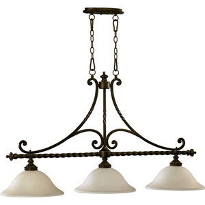 Quorum - $370.00 - Alameda Three-Light Oiled Bronze with Antique Gold ...